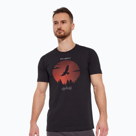 Zdjęcie produktu Koszulka termoaktywna męska Brubeck Outdoor Merino Wool Pro SS black / bear 2