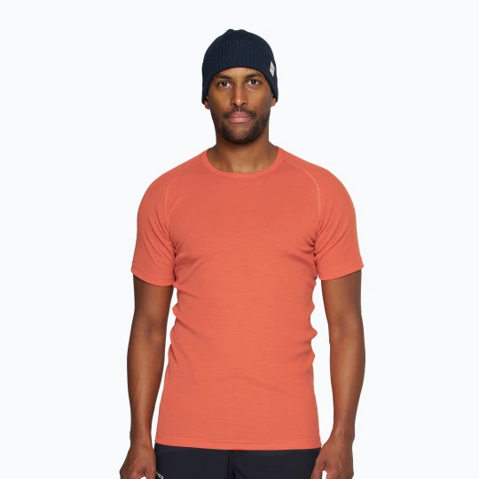 Zdjęcie produktu Koszulka termoaktywna męska Devold Adventure Merino 190 Tee Brick Pomarańczowy