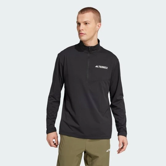 Zdjęcie produktu Koszulka Terrex Multi Climacool 1/2 Zip Long Sleeve Adidas czarny