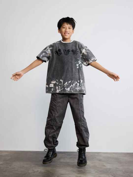 Zdjęcie produktu Koszulka tie dye Mickey™ Desigual czarny