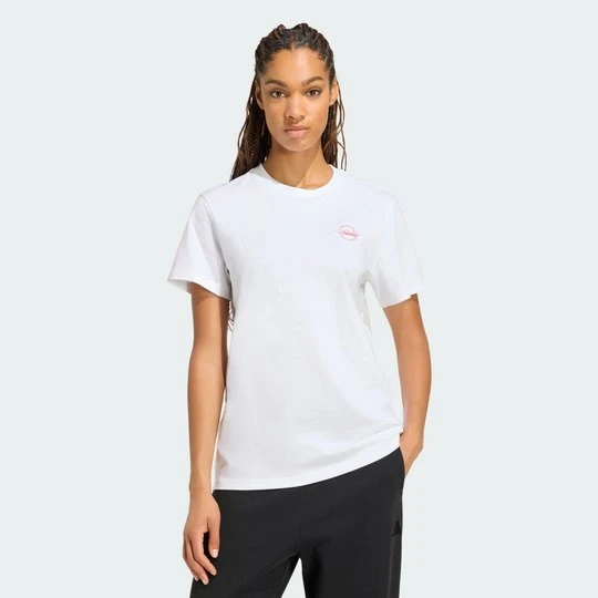 Zdjęcie produktu Koszulka Travel Loose Graphic Adidas biały
