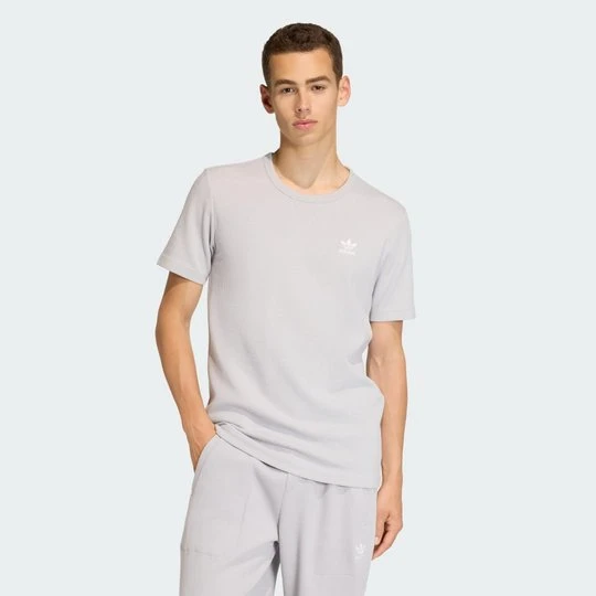 Zdjęcie produktu Koszulka Trefoil Essentials Waffle Adidas Grey Two