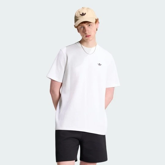 Zdjęcie produktu KOSZULKA TREFOIL ESSENTIALS WAFFLE Adidas biały