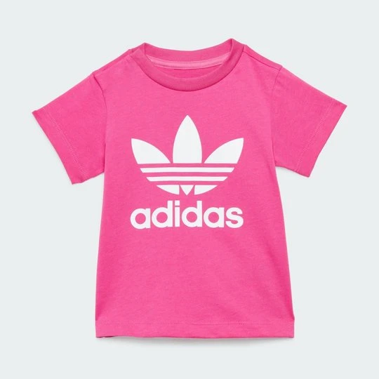 Zdjęcie produktu Koszulka Trefoil Kids Adidas Semi Lucid Fuchsia