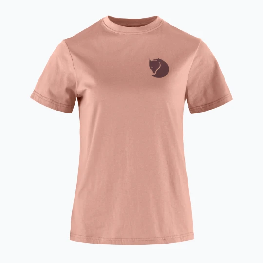 Zdjęcie produktu Koszulka trekkingowa damska Fjällräven Fox Boxy Logo dusty rose Różowy