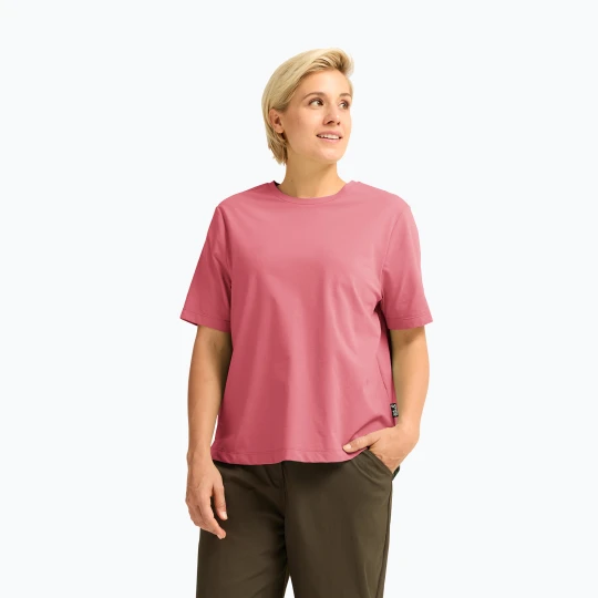 Zdjęcie produktu Koszulka trekkingowa damska Jack Wolfskin Travel T evening rose Różowy