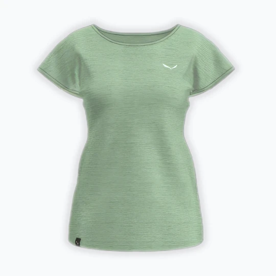 Zdjęcie produktu Koszulka trekkingowa damska Salewa Puez Melange Dry pastel green melange