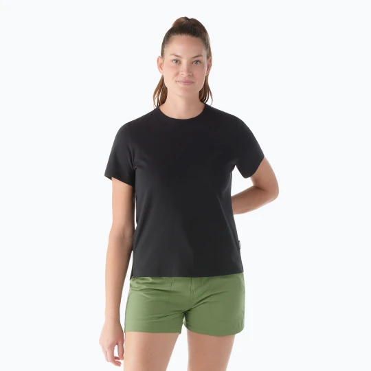 Zdjęcie produktu Koszulka trekkingowa damska Smartwool Perfect Crew Short Sleeve black