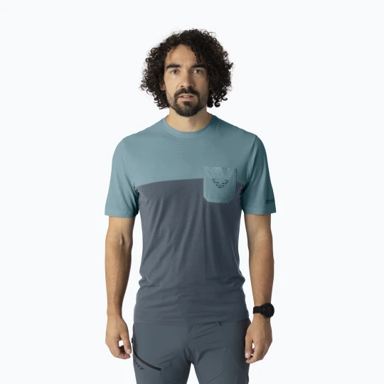 Zdjęcie produktu Koszulka trekkingowa męska DYNAFIT Transalper Pocket smoke / blue / 0720