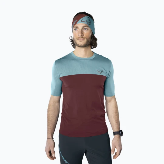 Zdjęcie produktu Koszulka trekkingowa męska DYNAFIT Traverse S-Tech burgundy Bordowy