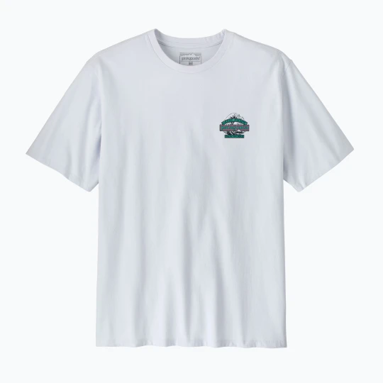 Zdjęcie produktu Koszulka trekkingowa męska Patagonia Great Waves Responsibili Tee white