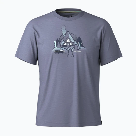 Zdjęcie produktu Koszulka trekkingowa męska Smartwool Alpine A-Frame Graphic Tee nightfall blue