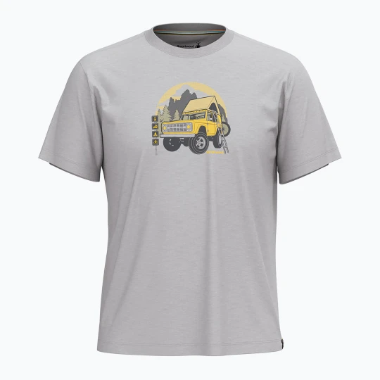 Zdjęcie produktu Koszulka trekkingowa Smartwool Long Weekend Graphic Tee light gray heather Szary