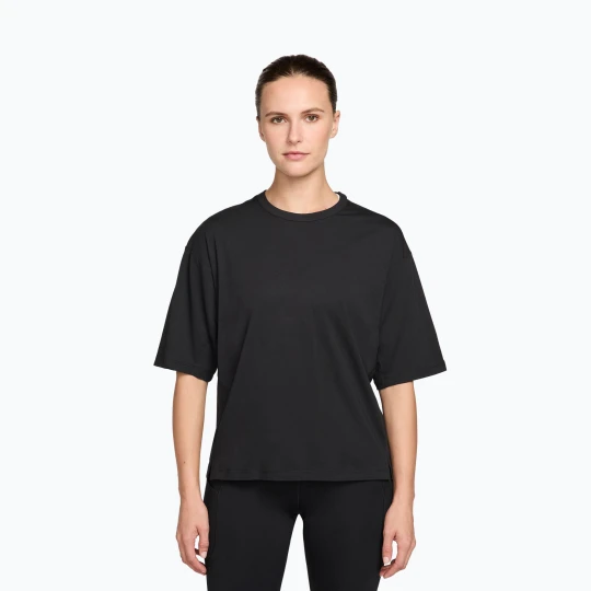 Zdjęcie produktu Koszulka treningowa damska Nike 24.7 ImpossiblySoft Light black / dark smoke grey