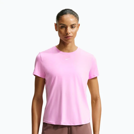 Zdjęcie produktu Koszulka treningowa damska Nike One Classic pink rise / white