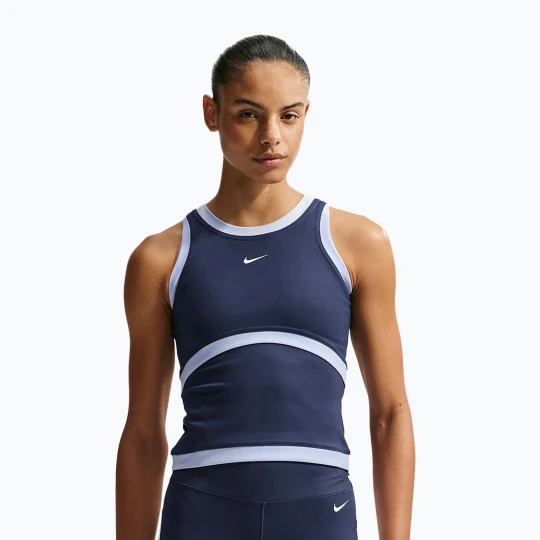 Zdjęcie produktu Koszulka treningowa damska Nike One Dri-Fit midnight navy / hydrogen blue / white Granatowy