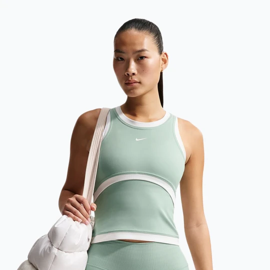 Zdjęcie produktu Koszulka treningowa damska Nike One Dri-Fit steam / white / white Zielony