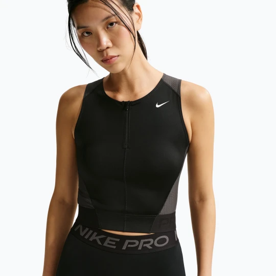 Zdjęcie produktu Koszulka treningowa damska Nike Pro Dri-Fit black / anthracite / white