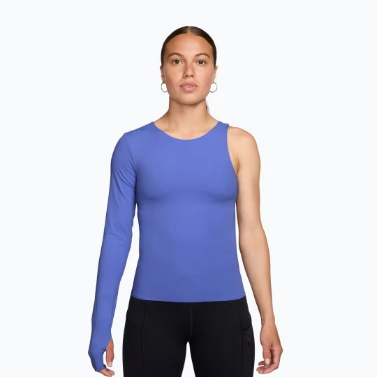Zdjęcie produktu Koszulka treningowa damska Nike Zenvy Dri-Fit One Sleeve Top sapphire/white/white Niebieski