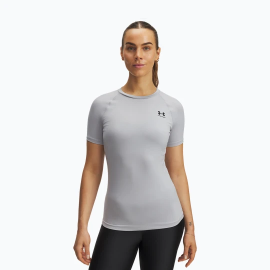 Zdjęcie produktu Koszulka treningowa damska Under Armour HG Authentics Comp SS mod gray / black Szary