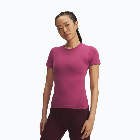Zdjęcie produktu Koszulka treningowa damska Under Armour Vanish Seamless fuchsia dusk / dark maroon / dark maroon Różowy