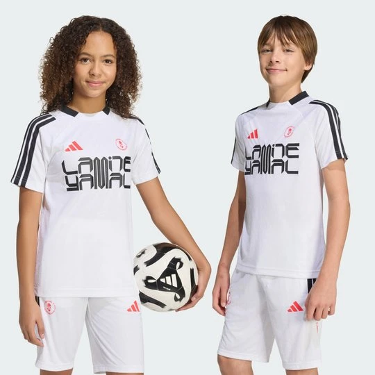 Zdjęcie produktu Koszulka treningowa Lamine Yamal dla dzieci Adidas biały