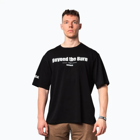 Zdjęcie produktu Koszulka treningowa męska NEBBIA Heavyweight Grind black