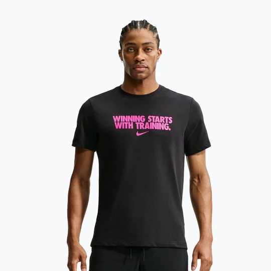 Zdjęcie produktu Koszulka treningowa męska Nike Dri-Fit Winning black / hyper pink