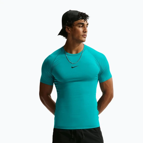 Zdjęcie produktu Koszulka treningowa męska Nike Pro Dri-Fit Tight SS Fitness energy / black Niebieski