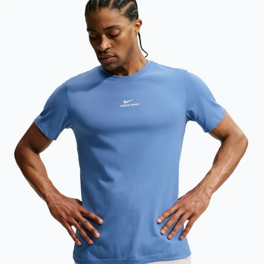 Zdjęcie produktu Koszulka treningowa męska Nike Pro indigo storm / white Granatowy