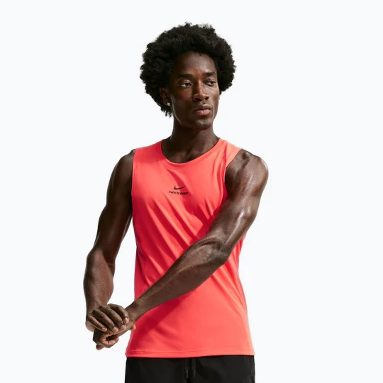 Zdjęcie produktu Koszulka treningowa męska Nike Pro Training Dri-Fit laser crimson / black Różowy