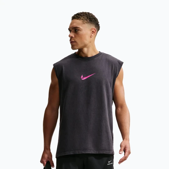 Zdjęcie produktu Koszulka treningowa męska Nike Sleeveless T-Shirt black / hyper pink