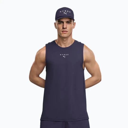 Zdjęcie produktu Koszulka treningowa męska PUMA x HYROX Dryelite Training Tank deep plum Granatowy