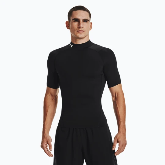 Zdjęcie produktu Koszulka treningowa męska Under Armour Heat Gear Armour Comp Mock black / white