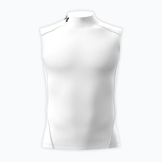 Zdjęcie produktu Koszulka treningowa męska Under Armour HG Armour Comp Mock SL castlerock / white