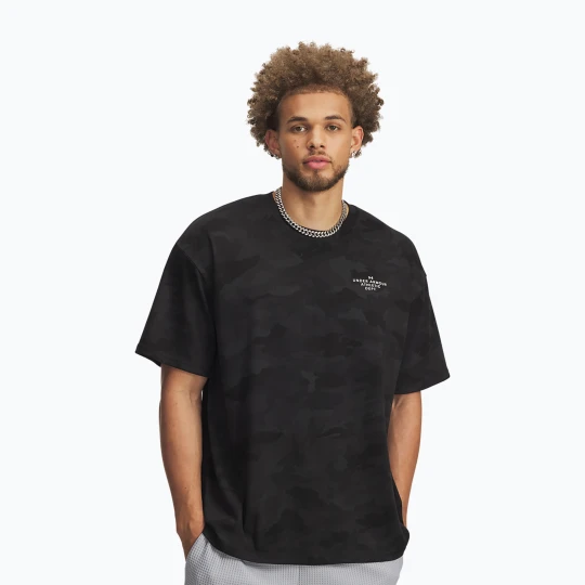 Zdjęcie produktu Koszulka treningowa męska Under Armour HTW Athletic Dept AOP black / white