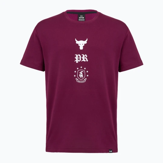 Zdjęcie produktu Koszulka treningowa męska Under Armour Project Rock Terry Q3 purple Fioletowy
