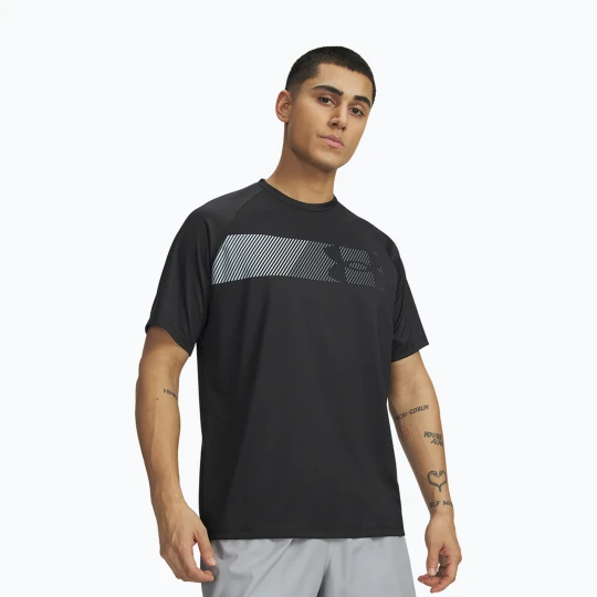 Zdjęcie produktu Koszulka treningowa męska Under Armour Tech Graphic Tee black / mod gray