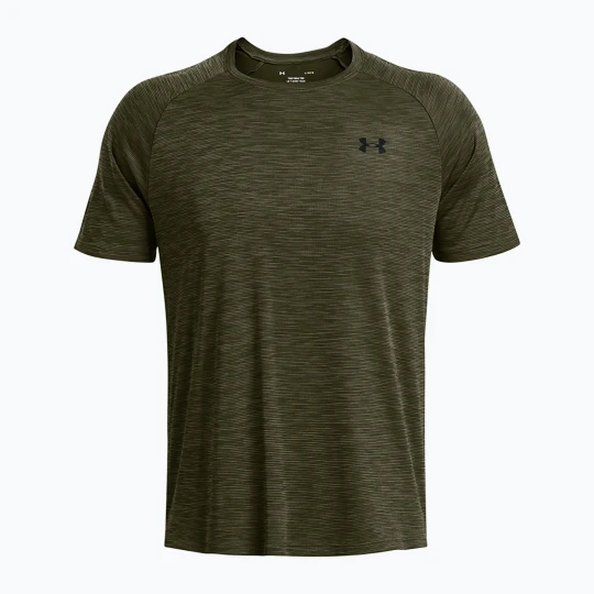 Zdjęcie produktu Koszulka treningowa męska Under Armour Tech Textured marine od green / black