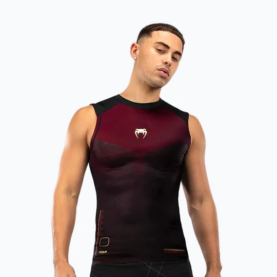 Zdjęcie produktu Koszulka treningowa męska Venum Tactical XT 05522 Rashguards black / burgundy / gold