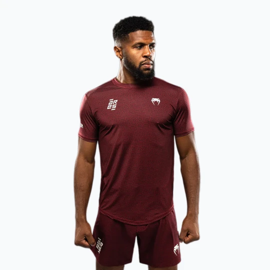 Zdjęcie produktu Koszulka treningowa męska Venum X Ares 2.0 Dry Tech burgundy Bordowy