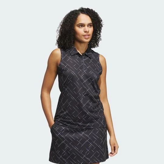 Zdjęcie produktu Koszulka Ultimate365 Printed Sleeveless Polo Adidas czarny