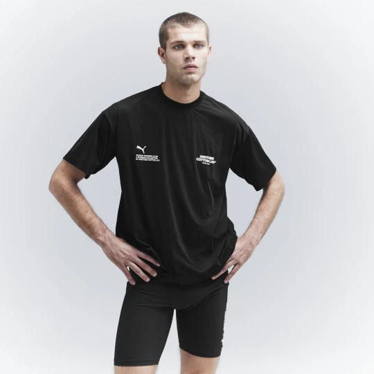 Zdjęcie produktu Koszulka unisex PUMA x ANOTHER COTTON LAB Sunday Running Club, Odzież, Czarny