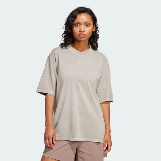 Zdjęcie produktu Koszulka Washed Oversized Adidas Silver Pebble