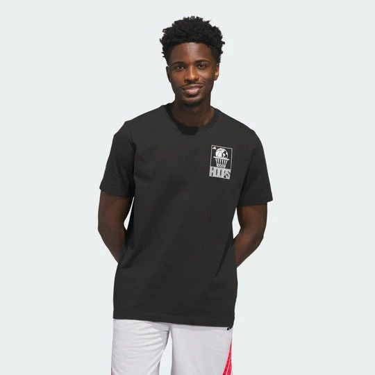 Zdjęcie produktu Koszulka World Wide Hoops Graphic Adidas czarny