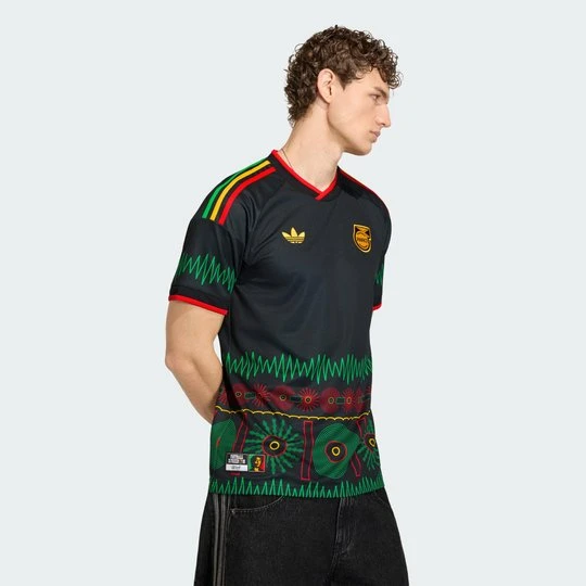 Zdjęcie produktu Koszulka wyjazdowa Jamajka 26 x Bob Marley Adidas czarny