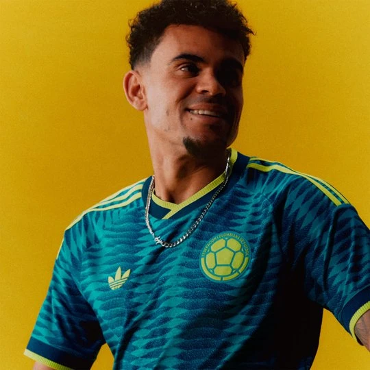 Zdjęcie produktu Koszulka wyjazdowa Kolumbia 26 Authentic Adidas niebieski