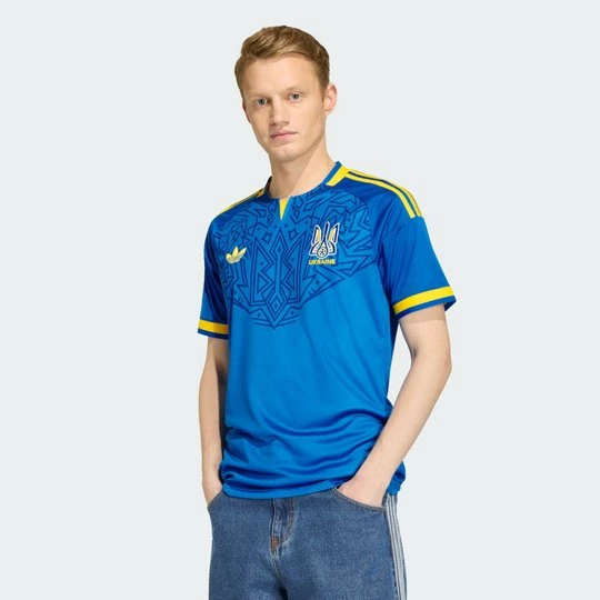 Zdjęcie produktu Koszulka wyjazdowa Ukraina 26 Adidas Glow Blue