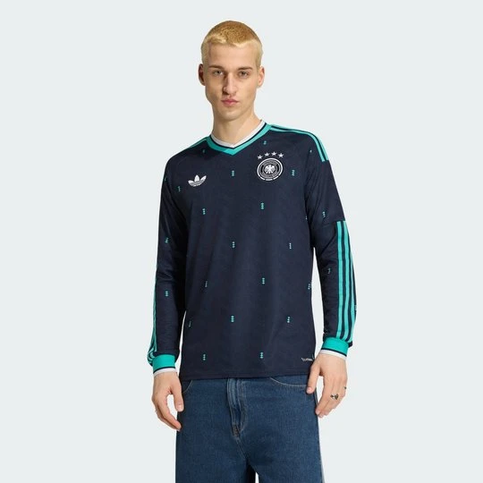 Zdjęcie produktu Koszulka wyjazdowa z długim rękawem Niemcy 26 Adidas Collegiate Navy