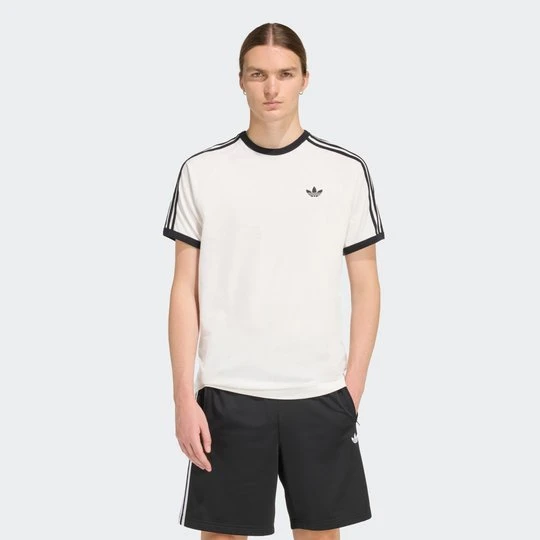 Zdjęcie produktu Koszulka z 3 paskami Adidas biały